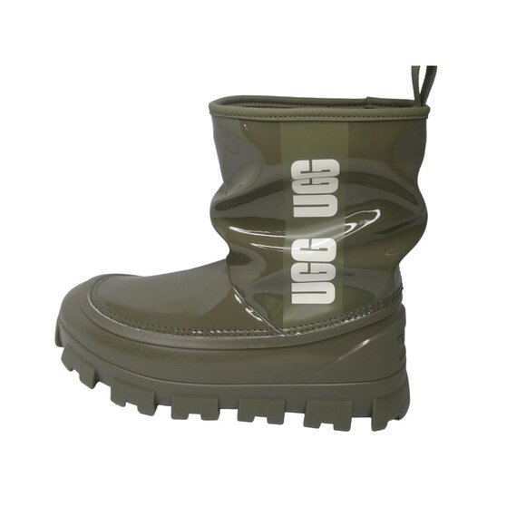 UGG Classic Brella Mini Boot Olive Green Size 6 - Picture 5 of 8